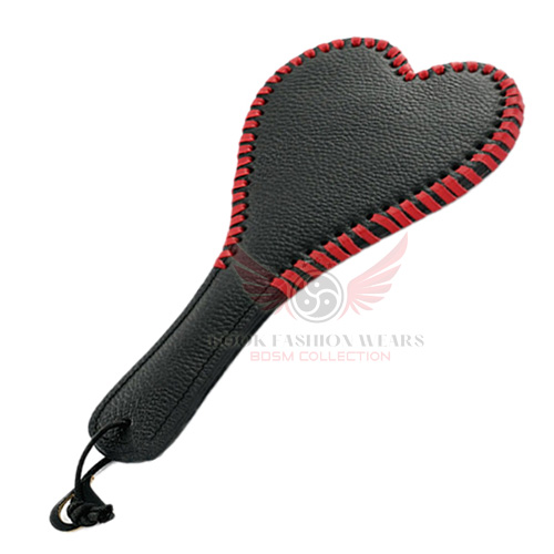 Heart-Heavy Grain Leather Paddle