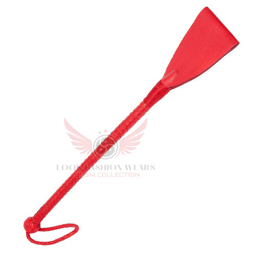 Red Leather Crop spanker