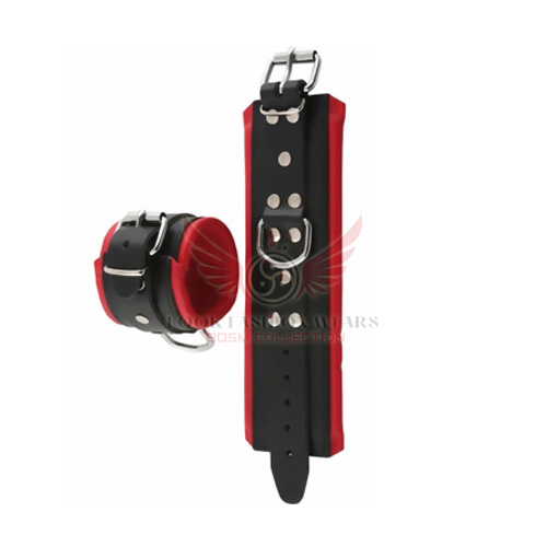 Black & Red Handcuffs Wrist Restraints