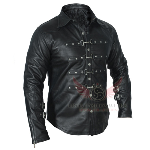 Genuine Real Black Sheep Leather Shirt