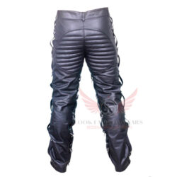 Men’s Real Black Leather Bondage Club wears pants