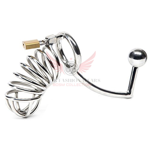 Stainless Steel Male Chastity Ass Lock