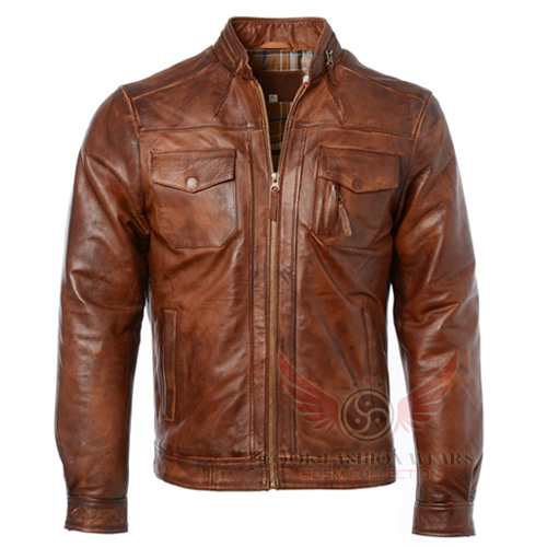 Men’s Tan Leather Jacket