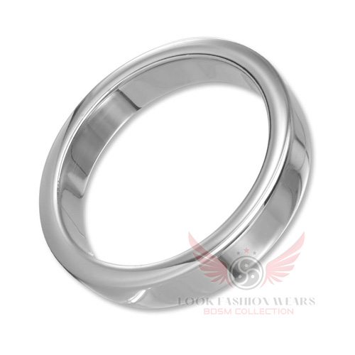 Stainless Steel Flat Cock Ring 10mm