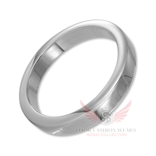 Stainless Steel Flat Cock Ring 8mm