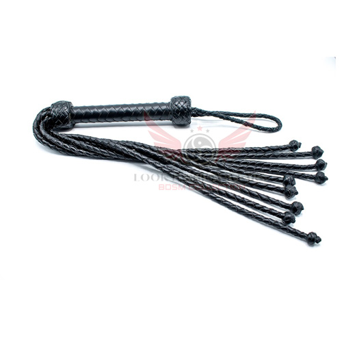 Cowhide Genuine Leather Flogger Braided Sturdy