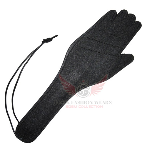 Hand Shaped Leather Spanking Paddle 